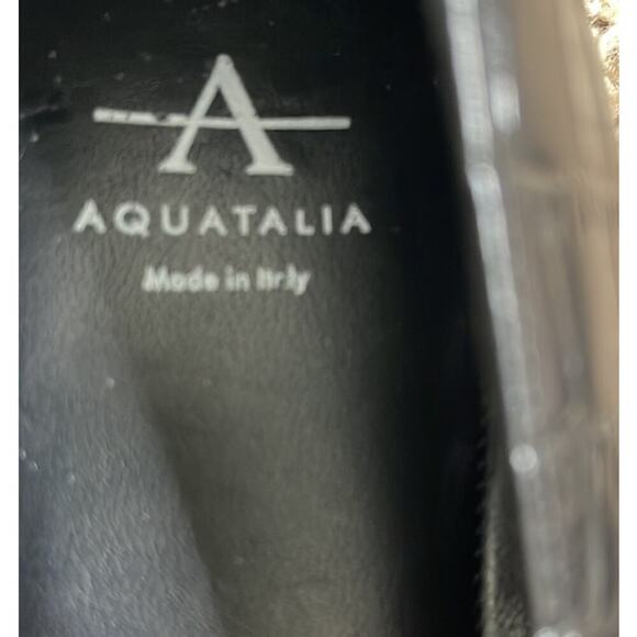 AQUATALIA  MARCELLA CROC EMBOSSED‎  BLACK FLATS SIZE 8.5 - Picture 8 of 10